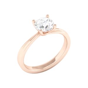 1 Carat Round Diamond Engagement Ring